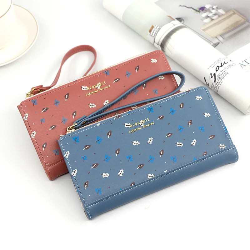 Women's Long Zipper Handbag Wallet Zero Wallet Card Bag