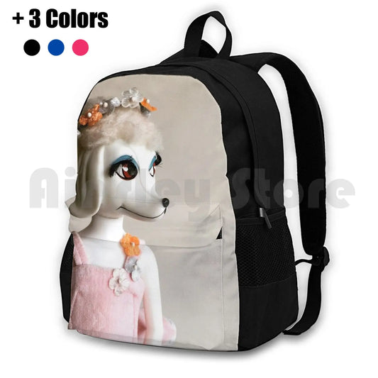 Peteena Poodle Outdoor Hiking Backpack Waterproof Camping Travel