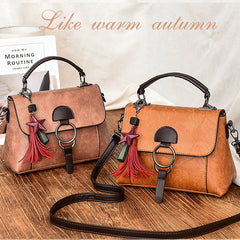 Petrichor Star Pendant Women Vintage Totes Messenger Shoulder Bag
