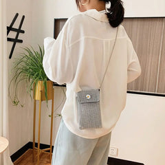 Rhinestone Women's Phone Bag Crossbody Shoulder Messenger Mini Purse