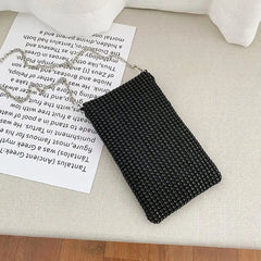 Rhinestone Women's Phone Bag Crossbody Shoulder Messenger Mini Purse