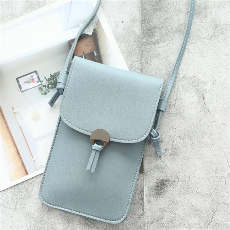 Transparent Touch Screen Phone Wallet Shoulder Bag