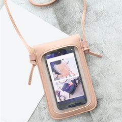 Transparent Touch Screen Phone Wallet Shoulder Bag