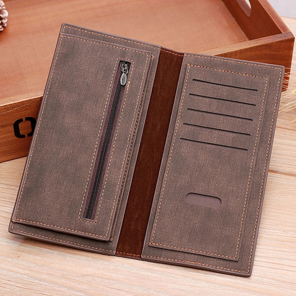 Engraved Photo Wallet Personalized Trifold PU Leather Holiday Gift