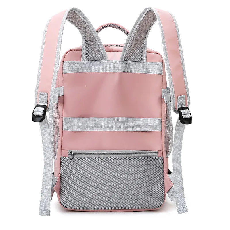 Pink Outdoor Travel Backpack Women Large Capacity Sport Backpack