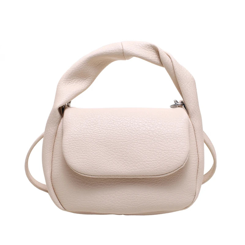 Pink Crossbody Bag Soft Leather Clutch Small Shoulder Bags