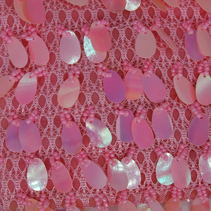 Pink Girl Sequins Beaded Shoulder Messenger Bag