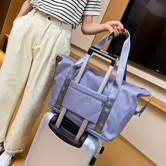 Pink Duffle Bag Travel Bag Organizer Big Bag Sports Gym Bag Handbag Zipper