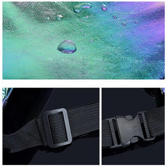 Pink Holographic Fanny Pack Laser PU Waist Bag for Girls