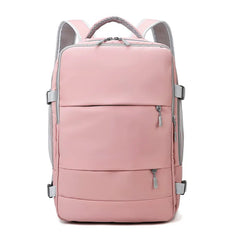 Pink Women Travel Backpack Water Repellent Anti-Theft Stylish Daypack