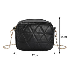 Plaid Women Crossbody Bag Casual Chain Female Underarm Bag