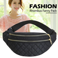 Plaid Women's Waist Bag Ladies Belt Bags Shoulder Crossbody Chest Bag