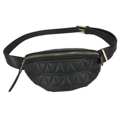Plaid PU Leather Crossbody Chest Bag