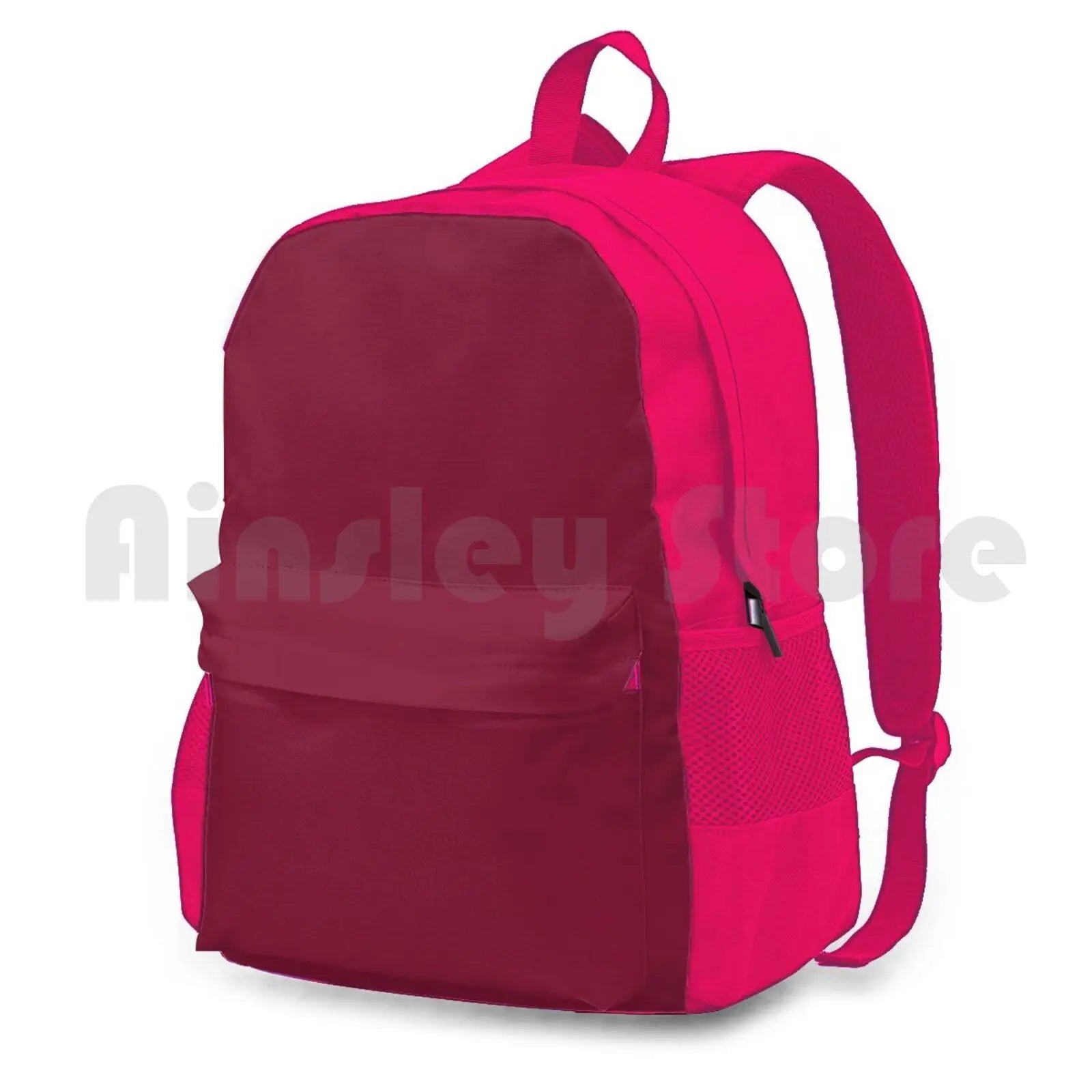 Solid Claret Red Outdoor Sports Bag