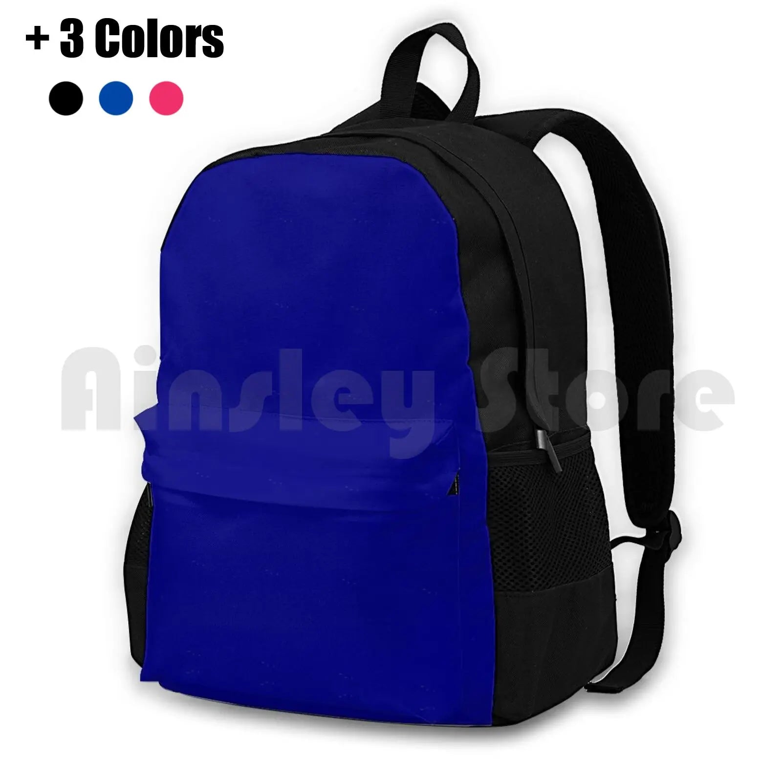 Solid Dark Blue Outdoor Hiking Backpack Waterproof Camping Travel