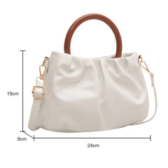 Pleated Cloud HandBag Shoulder Crossbody Bag Retro Handle Messenger