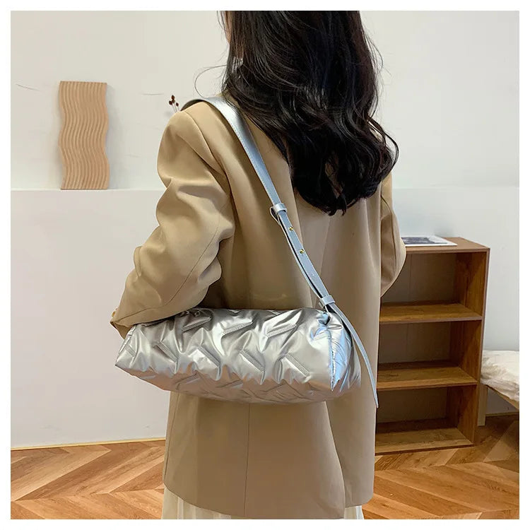 Nylon Shoulder Crossbody Bag for Women Handbag Pillow Tote
