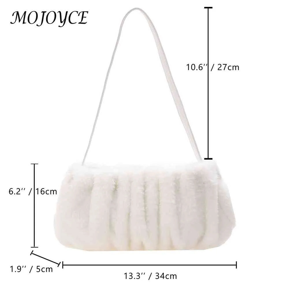 Soft Plush Cloud Shoulder Bag for Winter Travel