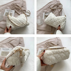 Winter Warm Faux Fur Crossbody Bag for Women