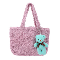 Plush Insulation Bag Autumn Winter Portable Small Thermal Lunch Box