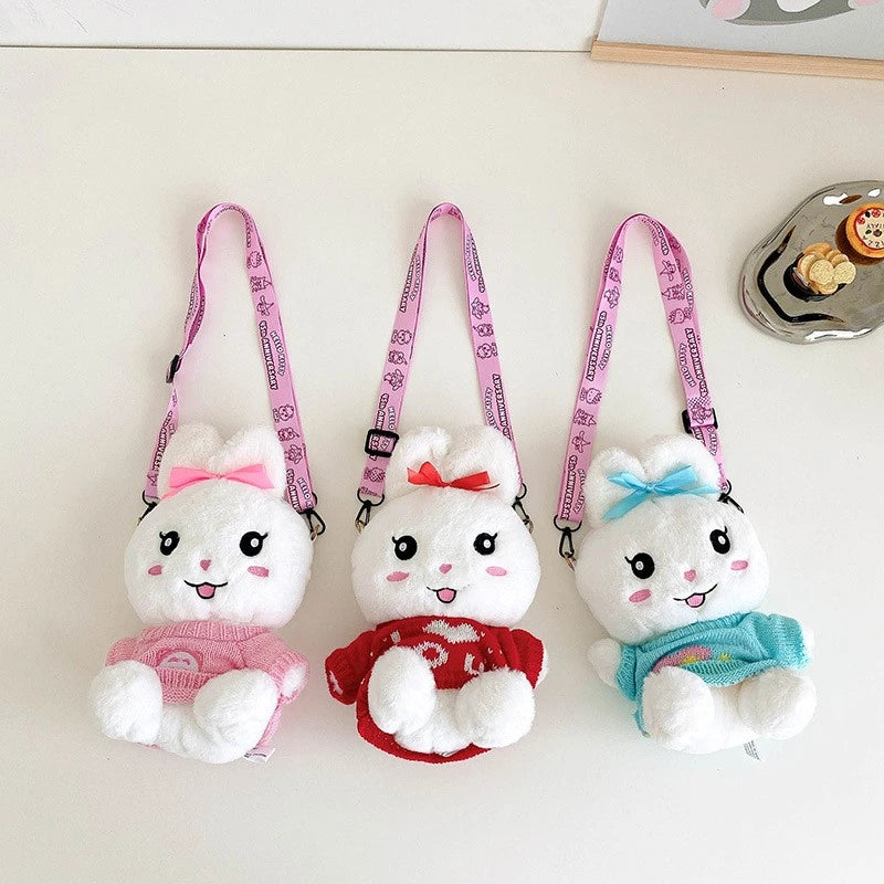 Plush Women's Bag Rabbit Doll Student Bag Girl One-shoulder Messenger Bag