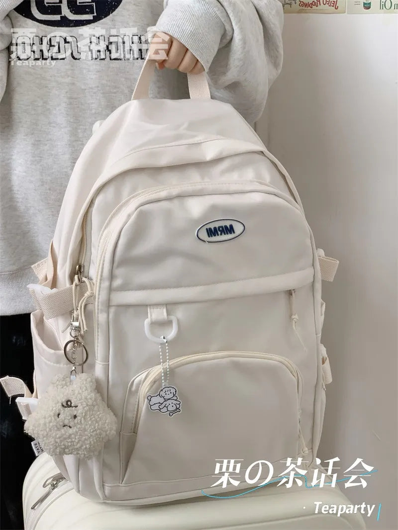 Polyester Large Capacity Waterproof Travelling Bag Casual Teenagers Schoolbag