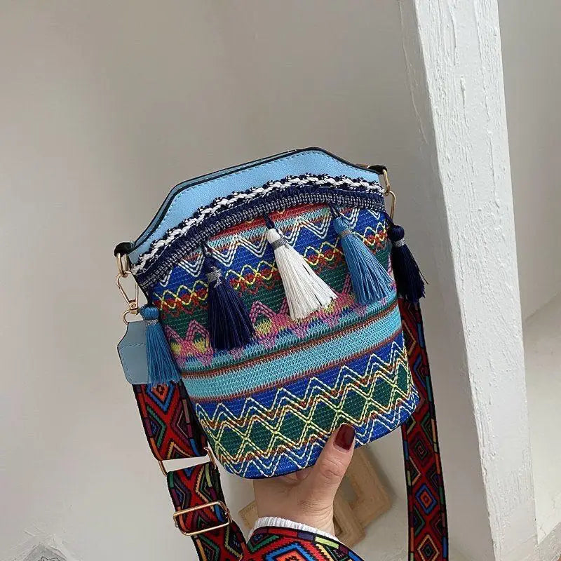Canvas Shoulder Crossbody Bag for Internet Celebrities