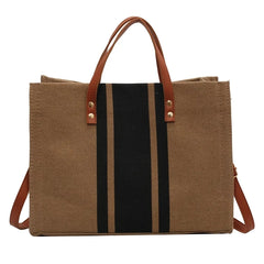 Large Women Canvas Handbag Travel Tote Shopper Shoulder Bag