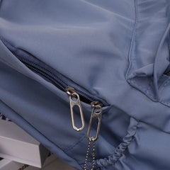 Women Solid Large Capacity Nylon Backpack
