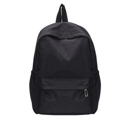 Women Solid Large Capacity Nylon Backpack