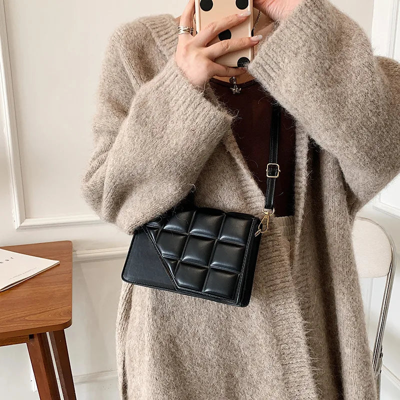 Rhombus Women's Shoulder Bag All-match Messenger Bag