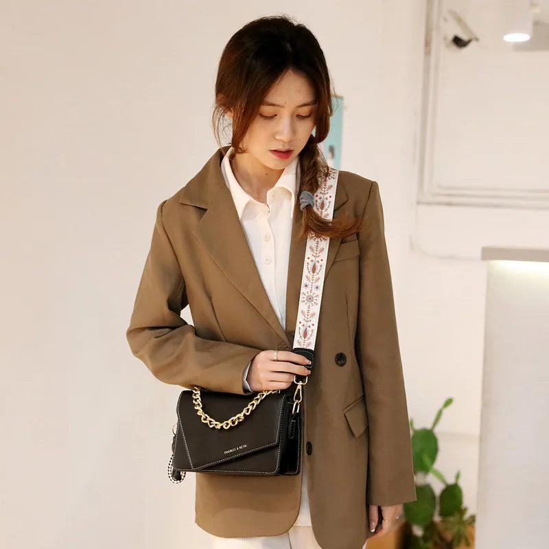 Small Shoulder Bag with Chain for Women