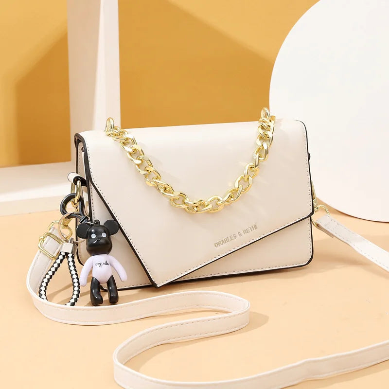 Small Shoulder Bag with Chain for Women