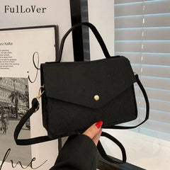 Women Solid Shoulder Bags Non-woven Fabric Crossbody Bags
