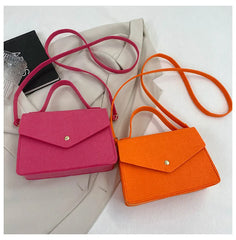 Women Solid Shoulder Bags Non-woven Fabric Crossbody Bags