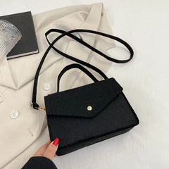 Women Solid Shoulder Bags Non-woven Fabric Crossbody Bags