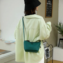 Nylon Hobo Shoulder Bags Casual Solid Make Up Bags