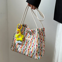 Women's Canvas Shoulder Bag Large Capacity Tote Handbag