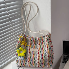 Women's Canvas Shoulder Bag Large Capacity Tote Handbag