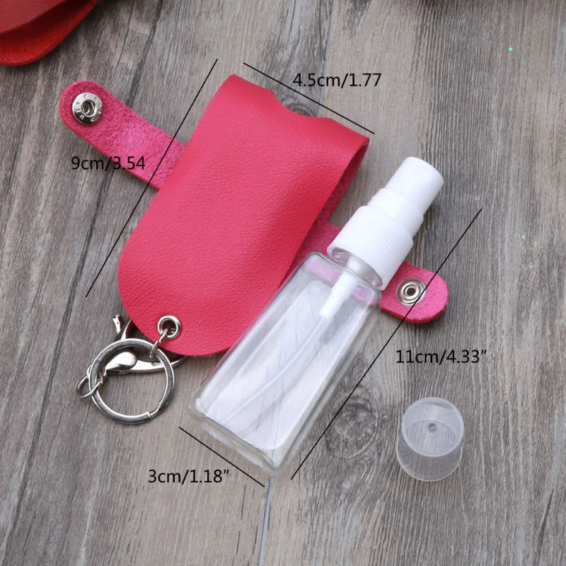 50ml Squeeze Spray Bottle with Keychain Holder