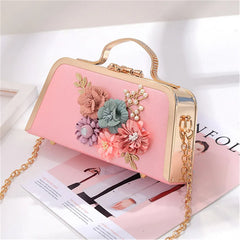 Portable Banquet Women Bag Fowers Dinner Clutch Bag