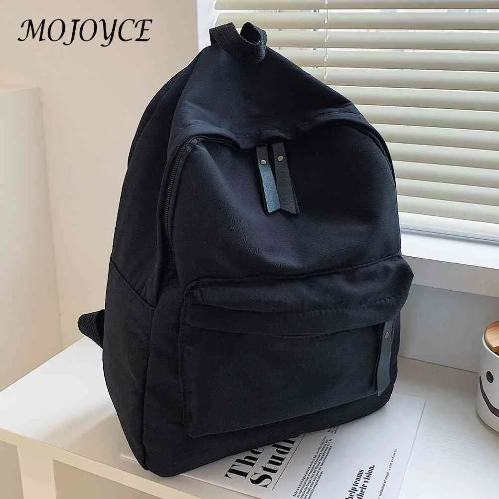 Portable Canvas Backpack for Teenager Girl Casual Outdoor Camping