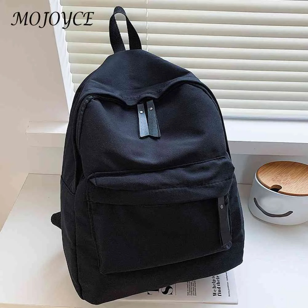 Portable Canvas Backpack for Teenager Girl Casual Outdoor Camping