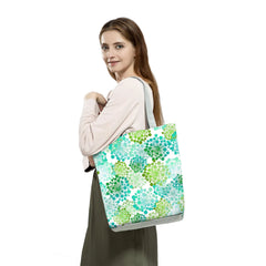 Colorful Flower Print Handbags Customizable High Capacity Women Tote Bag