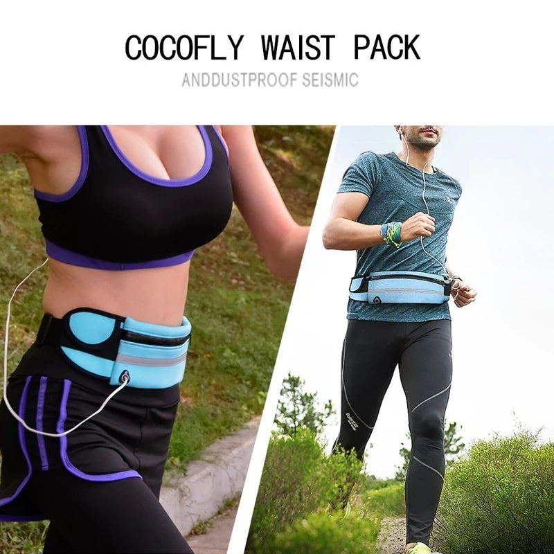 USB Waist Pack Waterproof Phone Belt Bag Travel Mini Fanny Pack