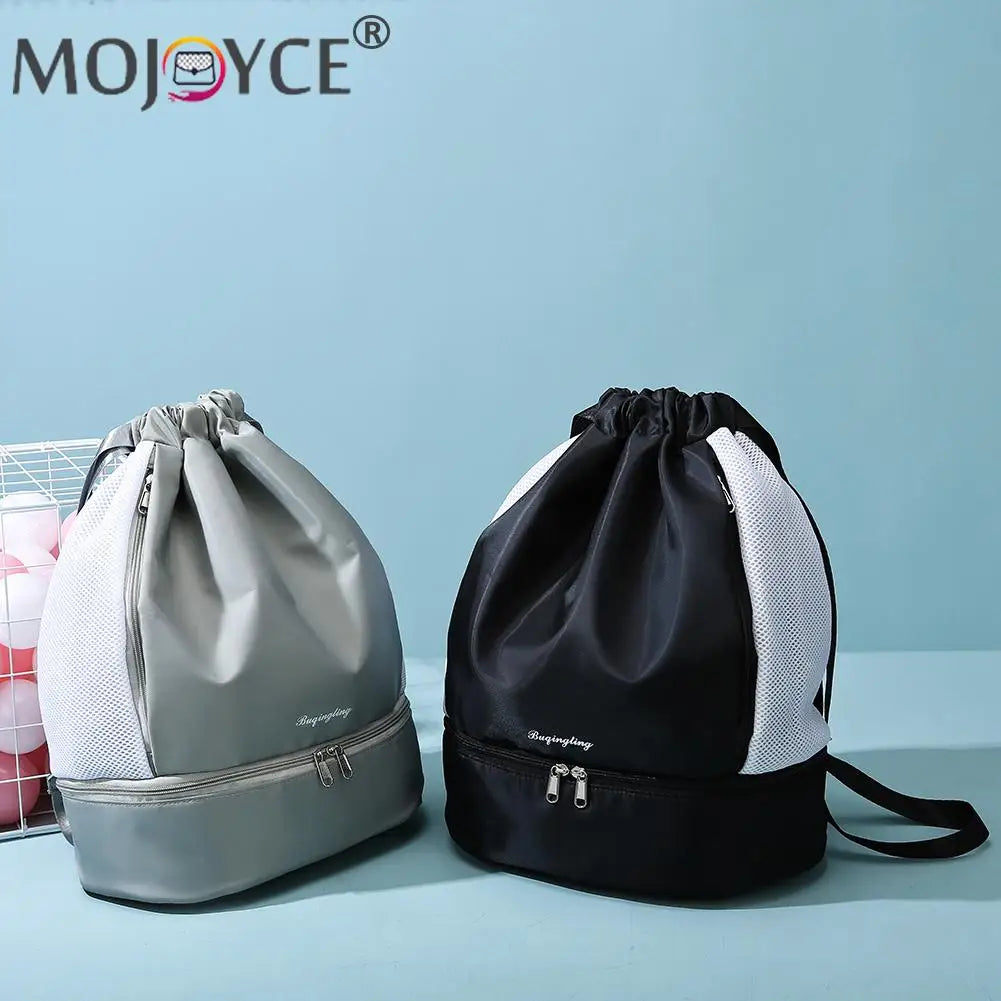Drawstring Fitness Swim Bag Waterproof Oxford Cloth