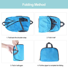 Portable Foldable Backpack Ultralight Skull Print Daypack