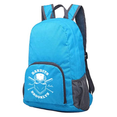 Portable Foldable Backpack Ultralight Skull Print Daypack