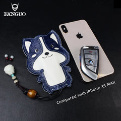 Portable Leather Key Wallet Car Smart Key Holder Retro Housekeeper Key Pocket