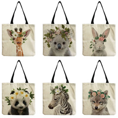 High Capacity Animal Print Shoulder Bag
